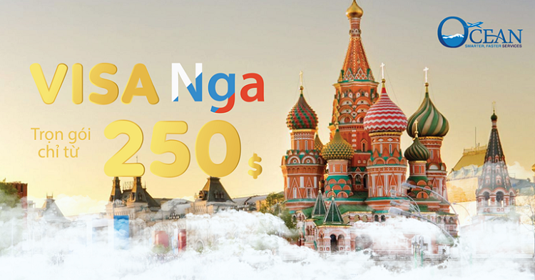 Du lịch Đại Dương là đơn vị bán vé máy bay đi Nga giá rẻ, làm visa Nga uy tín nhất hiện nay