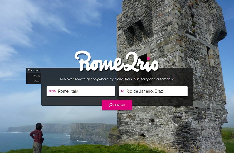 Website du lịch Rom2Rio