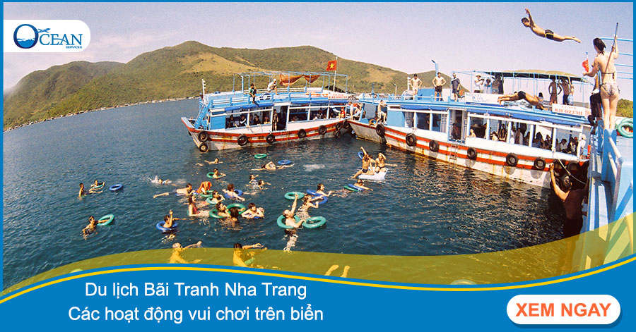 Du lịch Bãi Tranh Nha Trang - Các hoạt động vui chơi trên biển