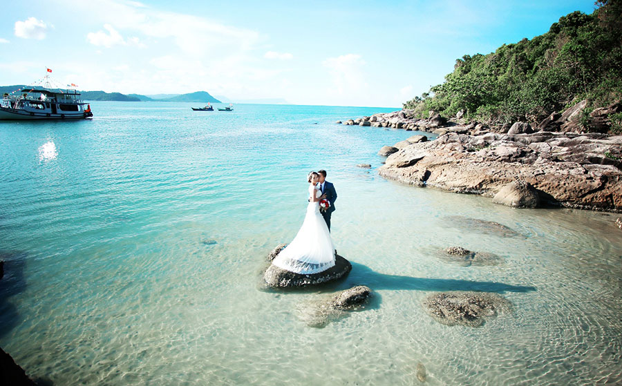 Chụp ảnh cưới đẹp ở quần đảo An Thới