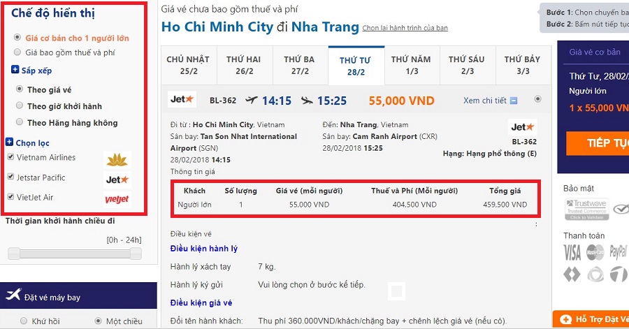 Đặt vé máy bay đi Nha Trang online tại Đại Dương không lo về chi phí ẩn