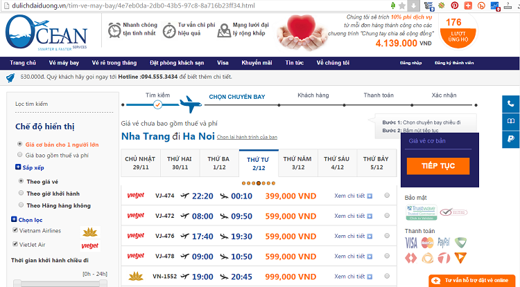 giá vé máy bay đi Hà Nội từ Nha Trang - ve may bay di Ha Noi