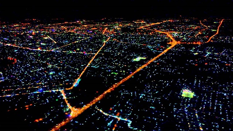 Thành phố Sài Gòn nhìn từ trên máy bay