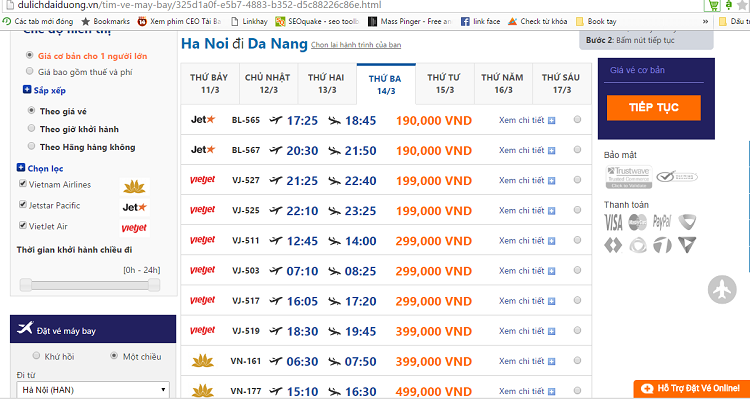 Giá vé của Vietnam Airlines thường đắt hơn so với VietJet Air và Jetstar Pacific