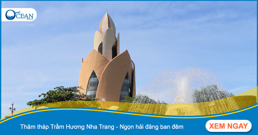 Thăm tháp Trầm Hương Nha Trang - Ngọn hải đăng ban đêm