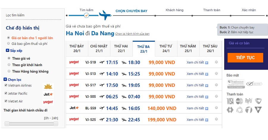 vé máy bay giá rẻ VietJet