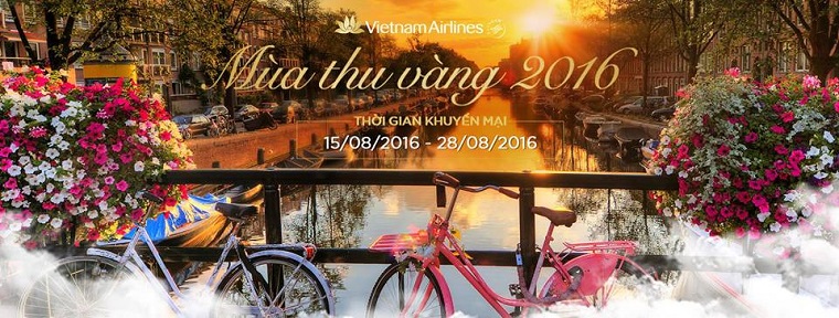 Vé máy bay khuyến mại mùa thu vàng 2016 của Vietnam Airlines