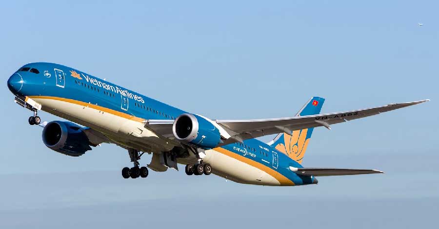 Boeing 787 thực hiện hành trình của vé máy bay Tết 2018