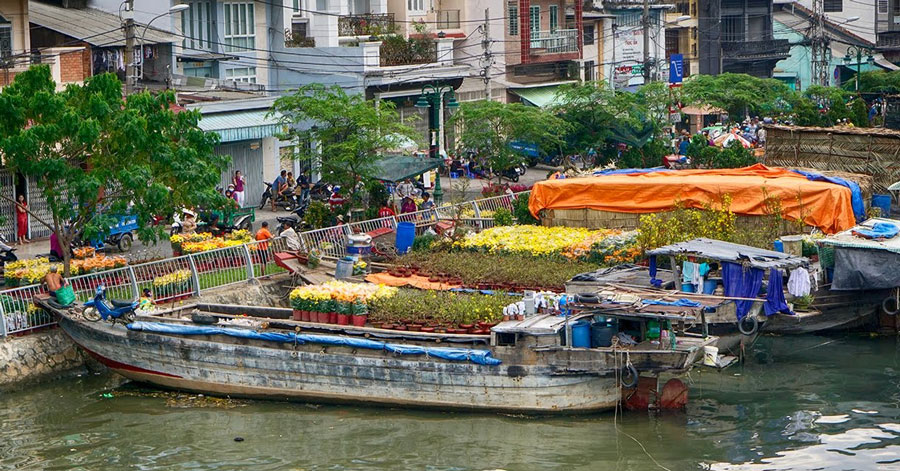 Bến Bình Đông trong những ngày Xuân mới