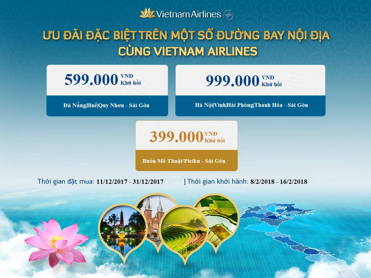 vé máy bay Vietnam Airlines khứ hồi