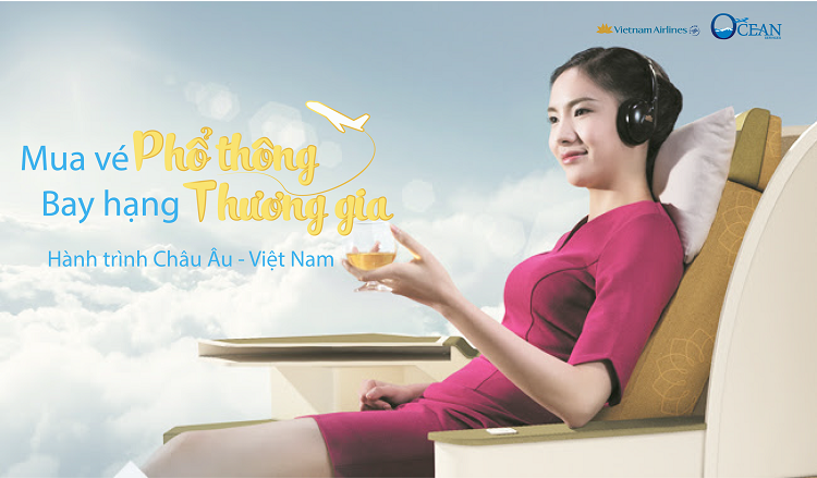 mua vé Phổ Thông, bay hạng Thương gia