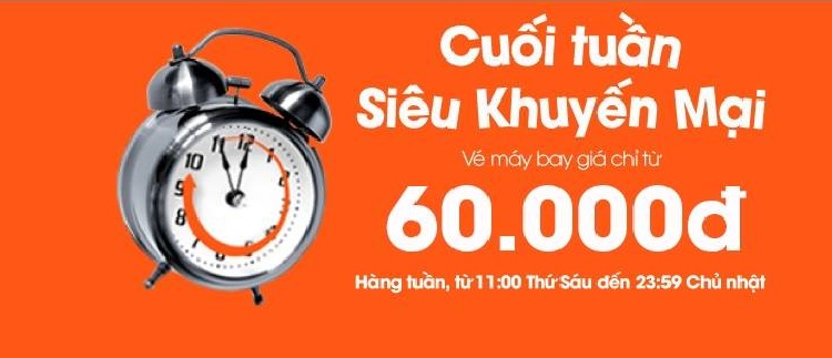 Vé máy bay khuyến mại jetstar cuối tuần