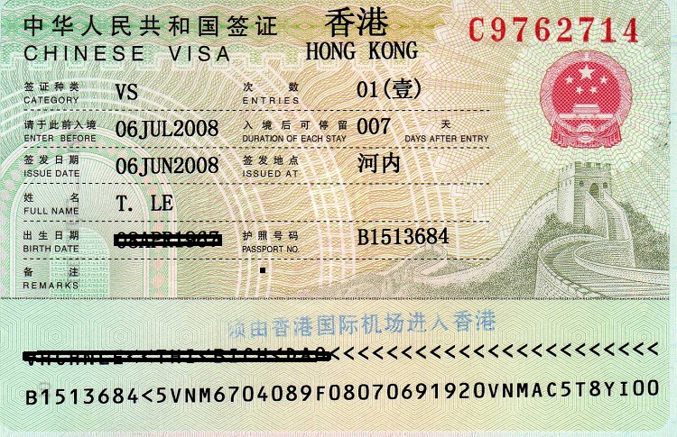visa du lịch hong kong, thủ tục làm visa đi hong kong