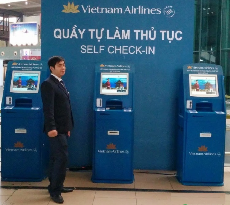 Kiosk Check-in đối với các chuyến bay quốc tế của Vietnam Airlines