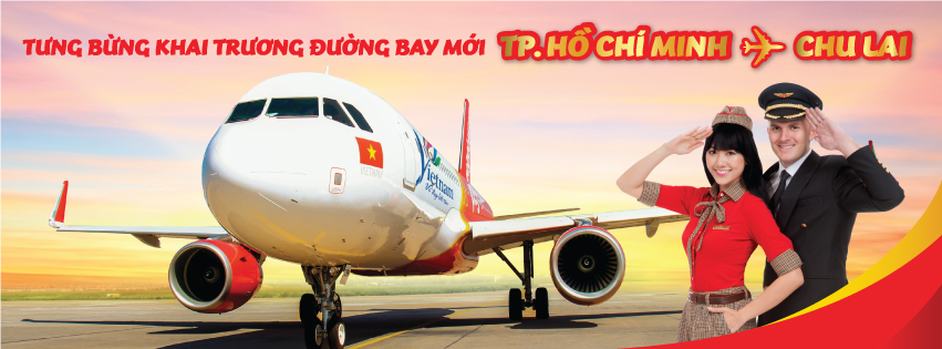 Vietjet mở đường bay mới TP.HCM- Chu Lai