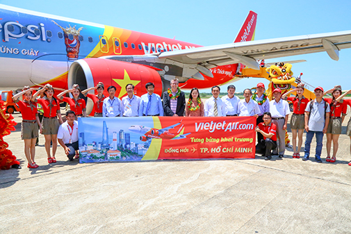 Đường bay mới TP Hồ Chí Minh – Đồng Hới của Vietjet ra mắt