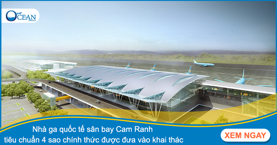 Nhà ga quốc tế sân bay Cam Ranh tiêu chuẩn 4 sao chính thức được đưa vào khai thác